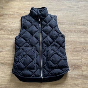 J. Crew Navy Puffer Vest XS